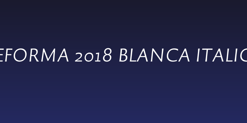 Reforma 2018 Blanca Italica Social Header