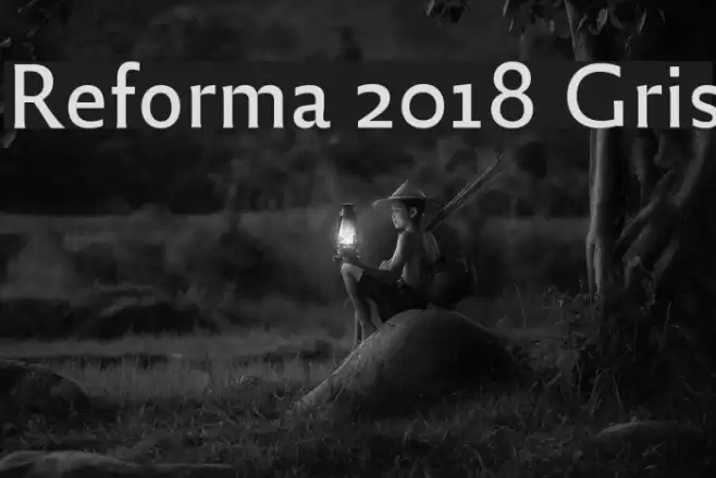Reforma 2018 Gris Font examples
