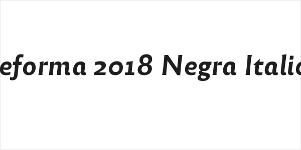 Reforma 2018 Negra Italica Logo