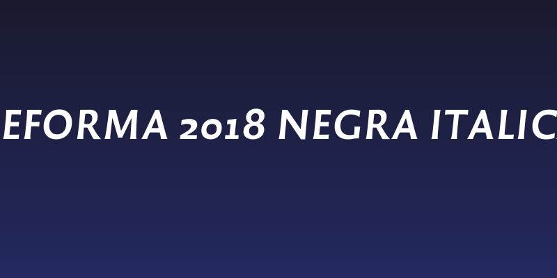 Reforma 2018 Negra Italica Social Header