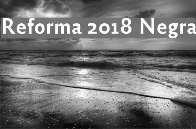 Reforma 2018 Negra Polices examples