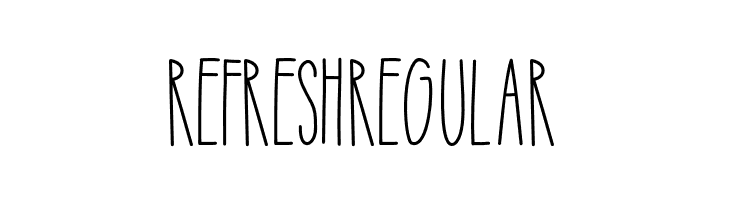 Refresh Regular  Frei Schriftart Herunterladen
