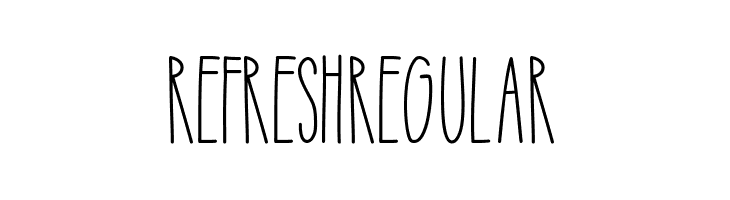 Refresh Regular  フリーフォントのダウンロード