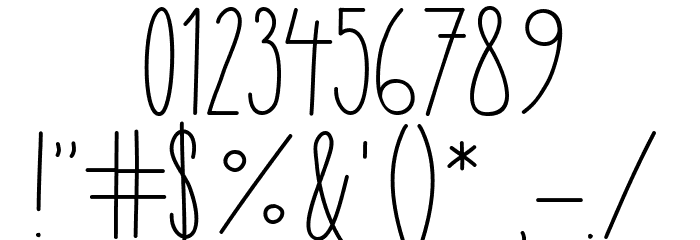 Refresh Regular Font Alte caractere