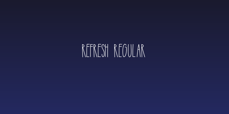 Refresh Regular Social Header