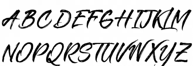 Refreshen and Softening フォント 大文字