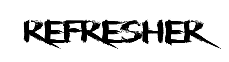 Refresher  Free Fonts Download