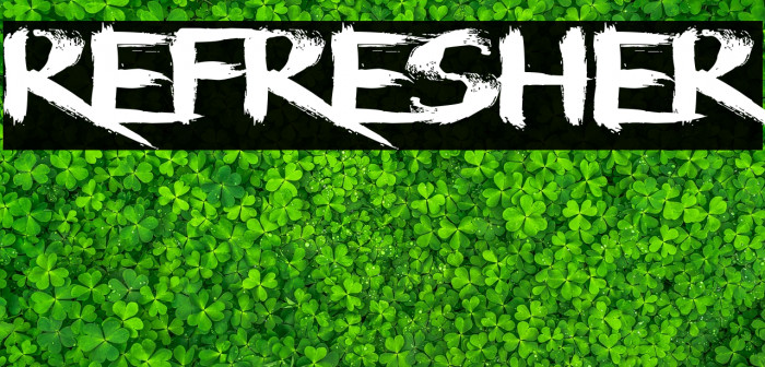 Refresher Font examples