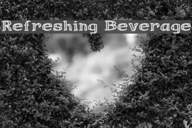Refreshing Beverage Font examples