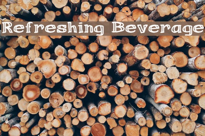 Refreshing Beverage Font examples