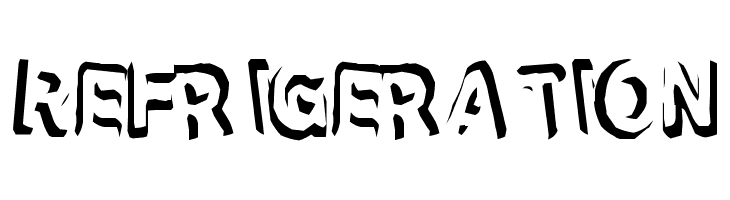Refrigeration  Free Fonts Download