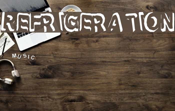 Refrigeration Font examples