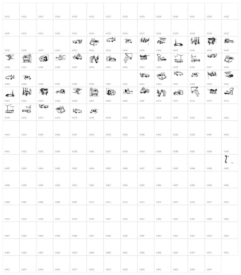 RefuelStation Character Map