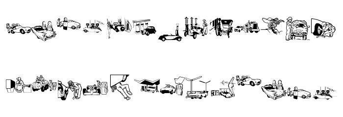 RefuelStation Font LOWERCASE