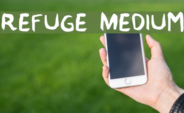 Refuge Medium Font examples
