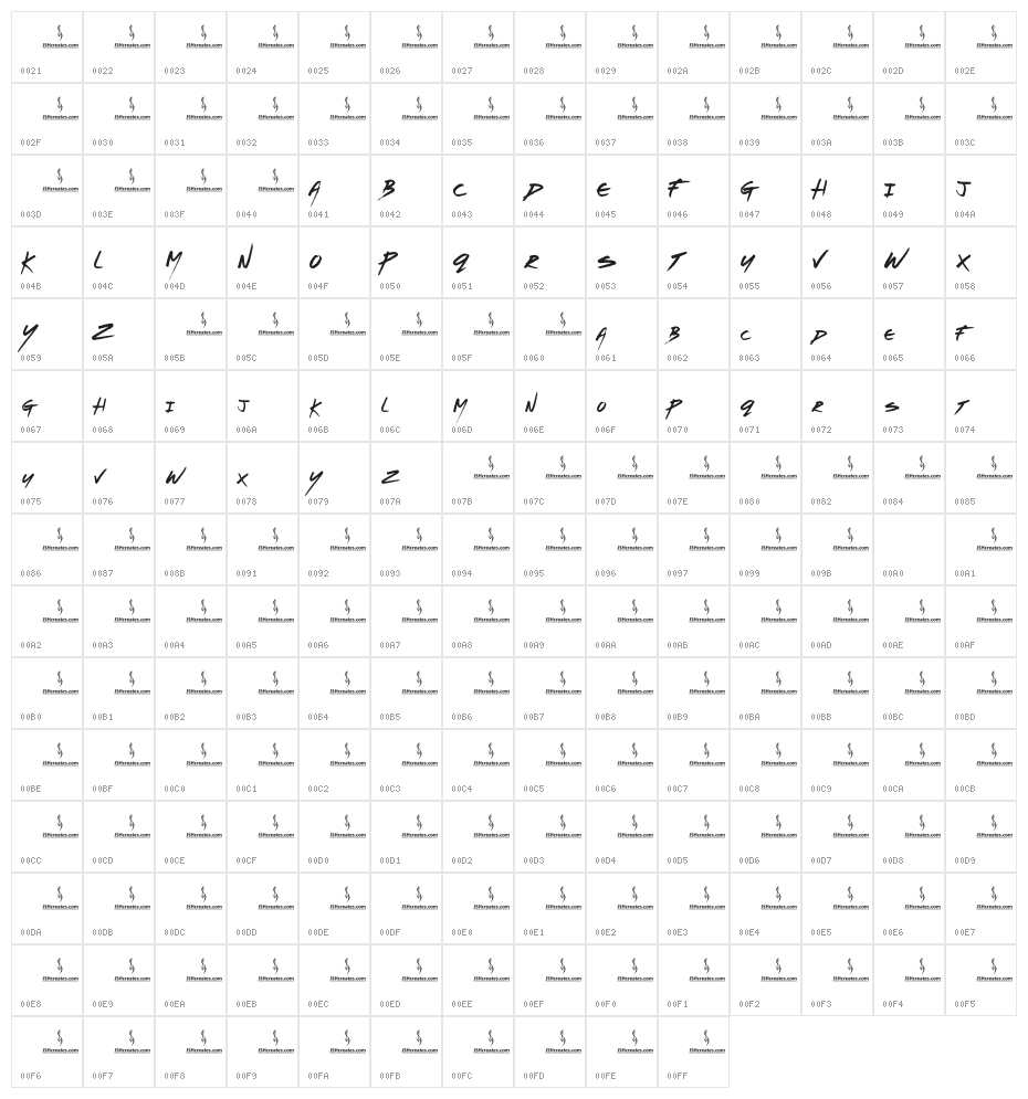 Refuge Character Map