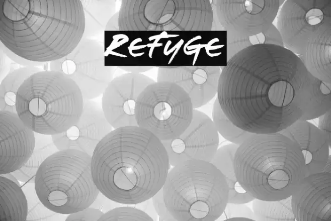 Refuge Schriftart examples