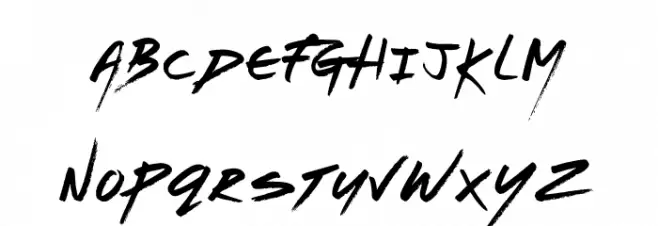 Refuge Schriftart Kleinbuchstaben