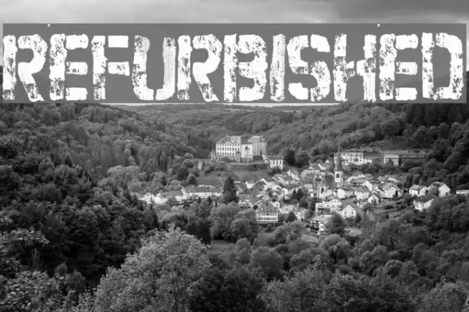 Refurbished Font examples