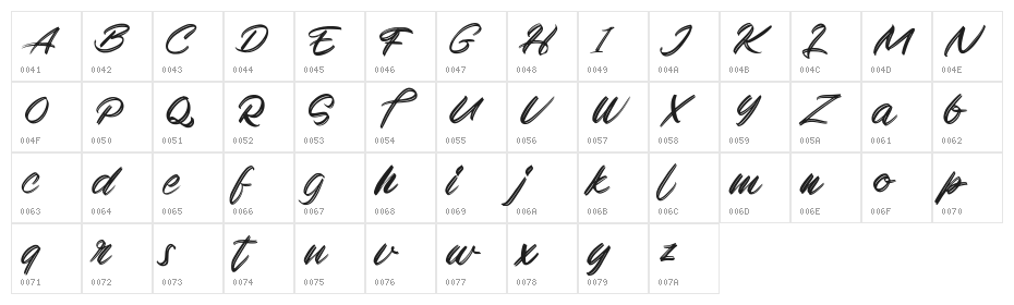 Regad FREE Character Map