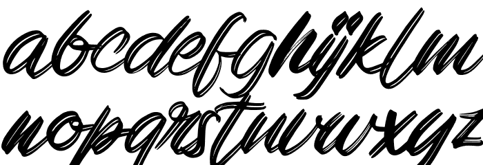RegadFREE Font LOWERCASE
