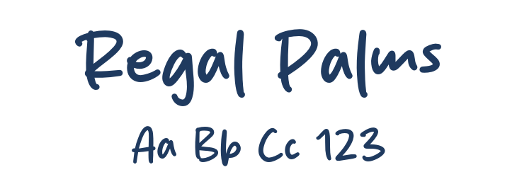 Regal Palms Font Preview