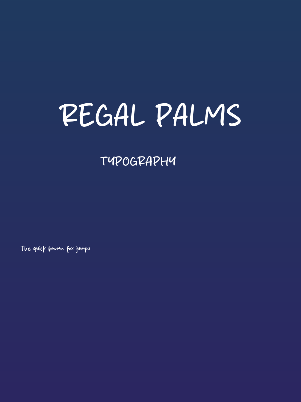 Regal Palms Poster
