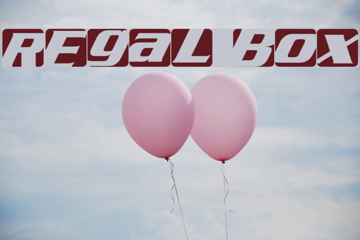 Regal box Font examples