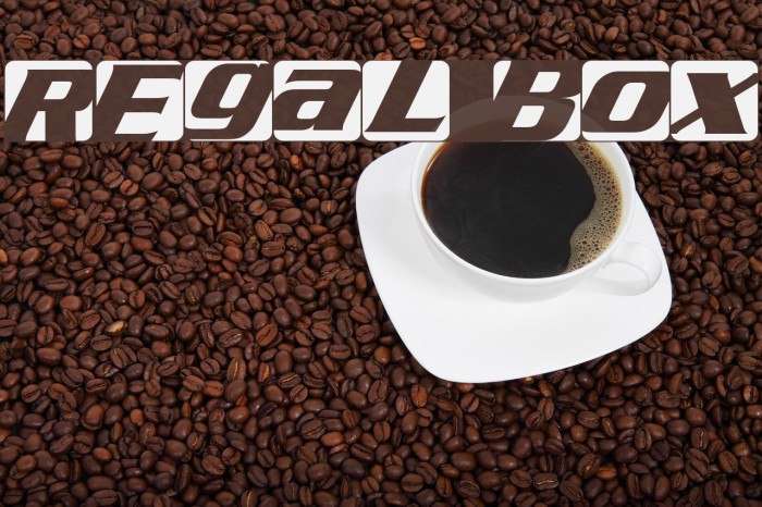 Regal box Font examples