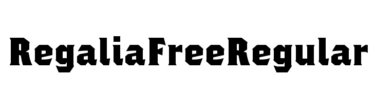 Regalia Free Regular  नि: शुल्क फ़ॉन्ट्स डाउनलोड