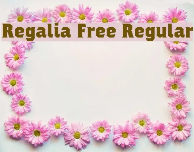 Regalia Free Regular Example 3