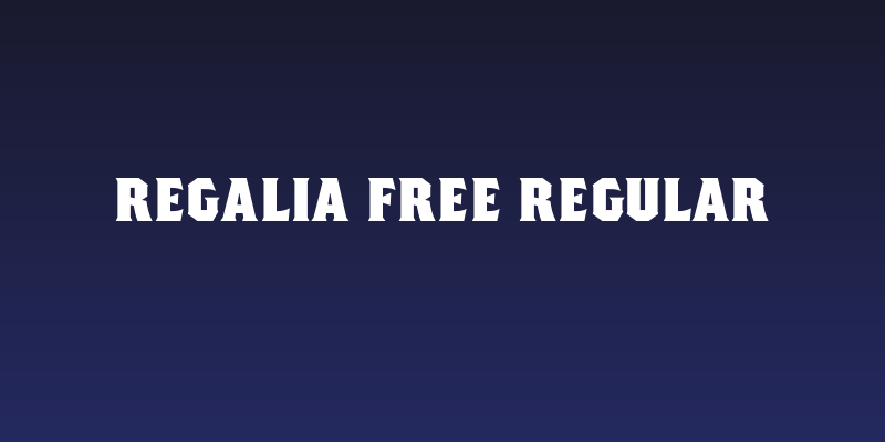 Regalia Free Regular Social Header