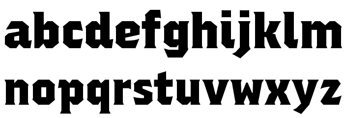 Regalia Free Regular Font LOWERCASE