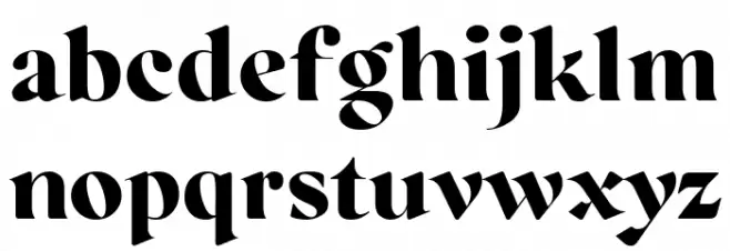 Regatto Bold फ़ॉन्ट लोअरकेस