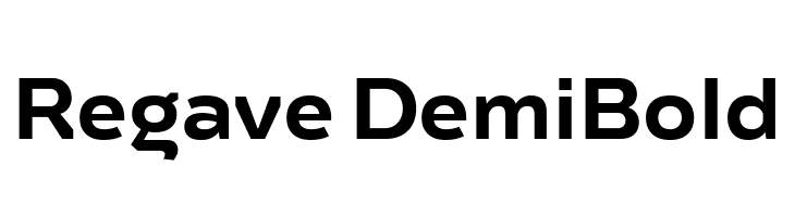 Regave DemiBold  Free Fonts Download