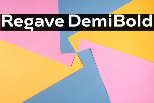 Regave DemiBold Example 1