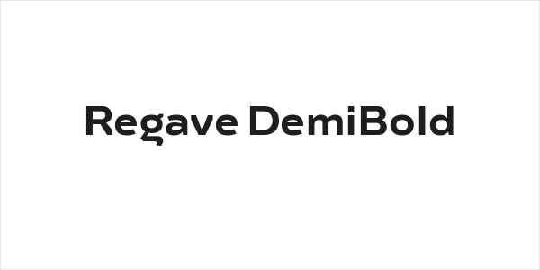 Regave DemiBold Logo