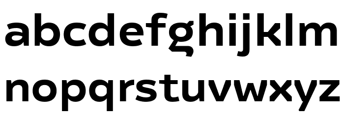 Regave DemiBold Font LOWERCASE