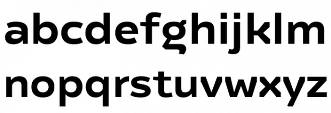 Regave DemiBold Font Litere mici