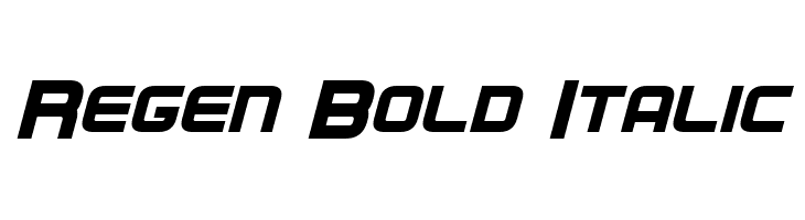Regen Bold Italic  Descarca Fonturi Gratis