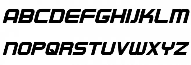 Regen Bold Italic Fuentes MAYÚSCULAS