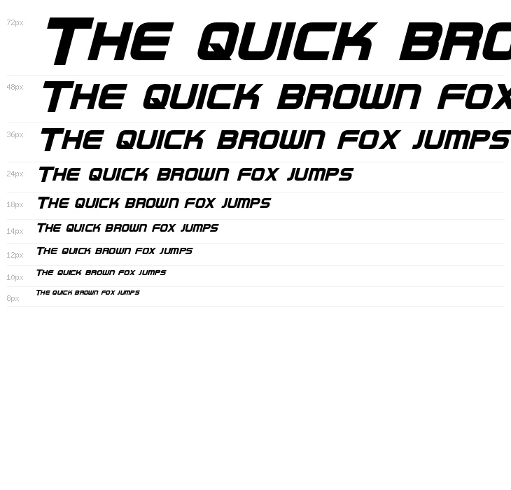 Regen Bold Italic Waterfall