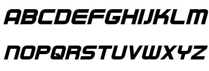 Regen Bold Italic Font LOWERCASE