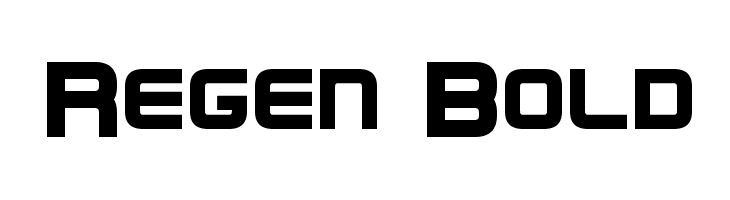 Regen Bold Font