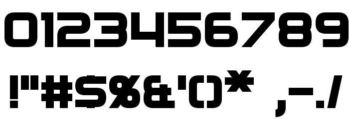 Regen Bold Font OTHER CHARS