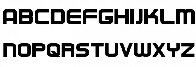 Regen Bold Font UPPERCASE