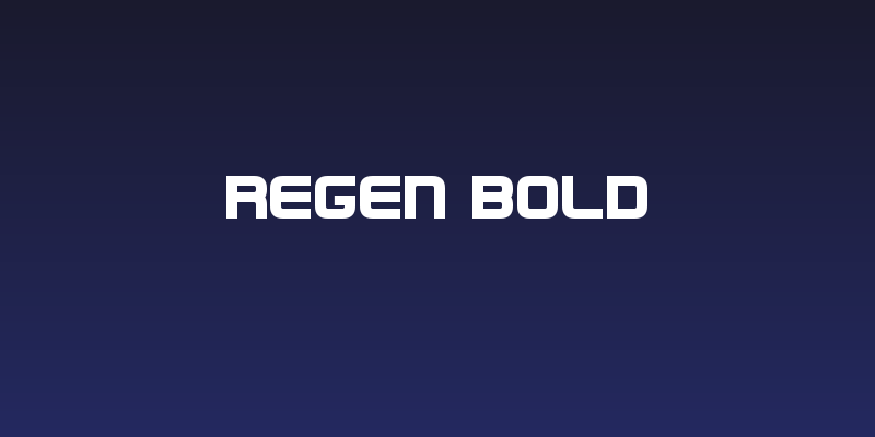 Regen Bold Social Header