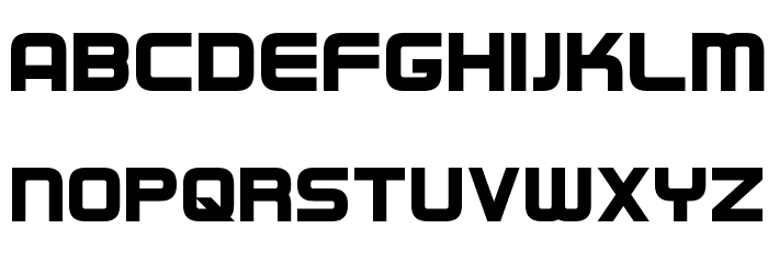 Regen Bold Font LOWERCASE
