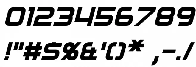 Regen Italic Font OTHER CHARS