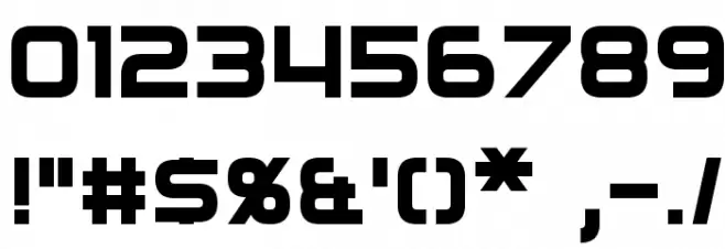 Regen Font OTHER CHARS